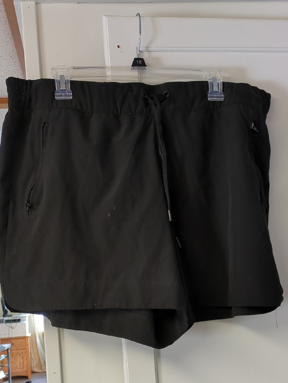 90 Degree By Reflex Black Athletic Drawstring Shorts